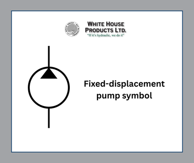 symbol for a fixed-displacement pump
