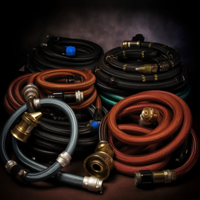 High-pressure hydraulic hoses