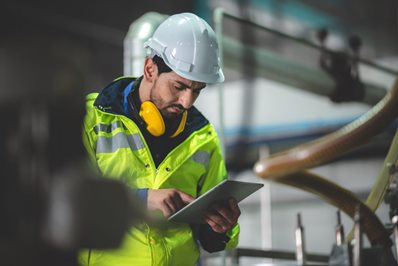 Engineer inspection control person working for industry safety